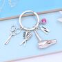 Personalised Hairdresser Keyring Hair Stylist Gift, thumbnail 1 of 9