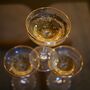 Pair Of Gatsby, Crystal Gold Rimmed Champagne Glasses, thumbnail 9 of 11