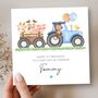 Safari Train Animals Birthday Card For Any Age, Colour Choices, thumbnail 1 of 5