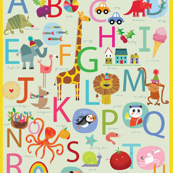 Alphabet Wrapping Paper Two Sheets, 3 of 3
