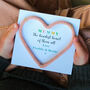 Personalised Mother's Day Heart Card, thumbnail 1 of 4