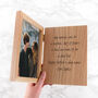 Personalised Oak Book Photo Frame, thumbnail 2 of 3