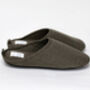 Japanese Linen Slippers Khaki Green, thumbnail 3 of 7
