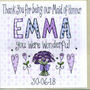 Personalised Maid Of Honour Thank You Card, thumbnail 1 of 3