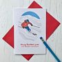 Personalised Ski Christmas Card, thumbnail 4 of 4