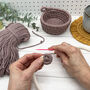 Macrame Kit, Baskets Mauve, thumbnail 3 of 8