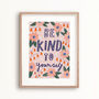 Be Kind To Yourself Art Poster, thumbnail 1 of 4