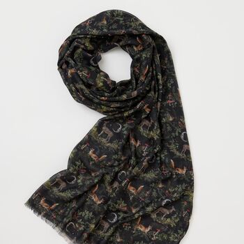 A Night's Tale Woodland Lightweight Scarf, 2 of 5