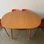Mid Century Modern Extending Dining Table By Schrieber, thumbnail 5 of 12