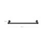 Set Of Two Black Wall Mounted Hanging Clothes Rails Bar, thumbnail 10 of 10