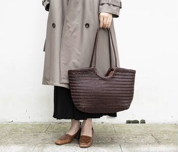 Beach Holiday Genuine Leather Tote Bag For Her, 2 of 12