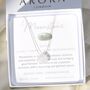 June Birthstone Crystal Gemstone Briolette Silk Cord Necklace, thumbnail 2 of 4