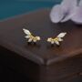 Sterling Silver White Opal Marquise Cluster Stud Earrings, thumbnail 2 of 12