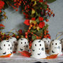 Ceramic Hanging Ghost Decoration With Bats. Halloween Ghost Boo, thumbnail 1 of 6