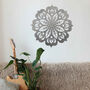 Round Wooden Mandala Modern Floral Wall Art Elegance, thumbnail 9 of 12