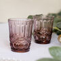 Mulberry Red Glass Tableware Collection, thumbnail 3 of 6