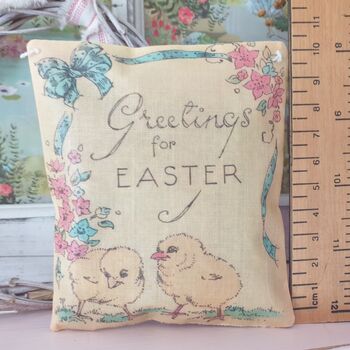 Lavender Sachet Decoration With Easter Chick Print Design, 2 of 5