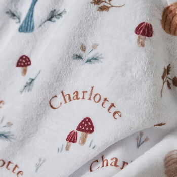 Personalised Children's Pumpkin Fleece Blanket, 2 of 2