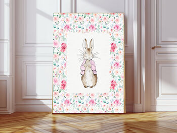 Hello Little One Pink Nursery Art Prints, 4 of 4