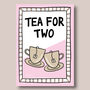 Tea For Two Print Three Colour Options, thumbnail 9 of 11