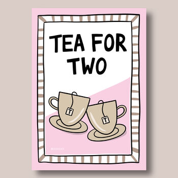 Tea For Two Print Three Colour Options, 9 of 11