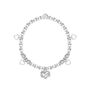 Best Friend Sparkling Infinity Heart Charm Bracelet In Flower Box, thumbnail 2 of 4