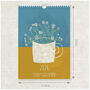 2026 Flower Mugs Illustrated Mini Wall Calendar, thumbnail 4 of 6