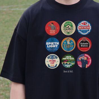 Golf Beer Mats Oversized T Shirt, 10 of 10