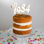 Personalised Retro Year Established Cake Topper, thumbnail 2 of 5