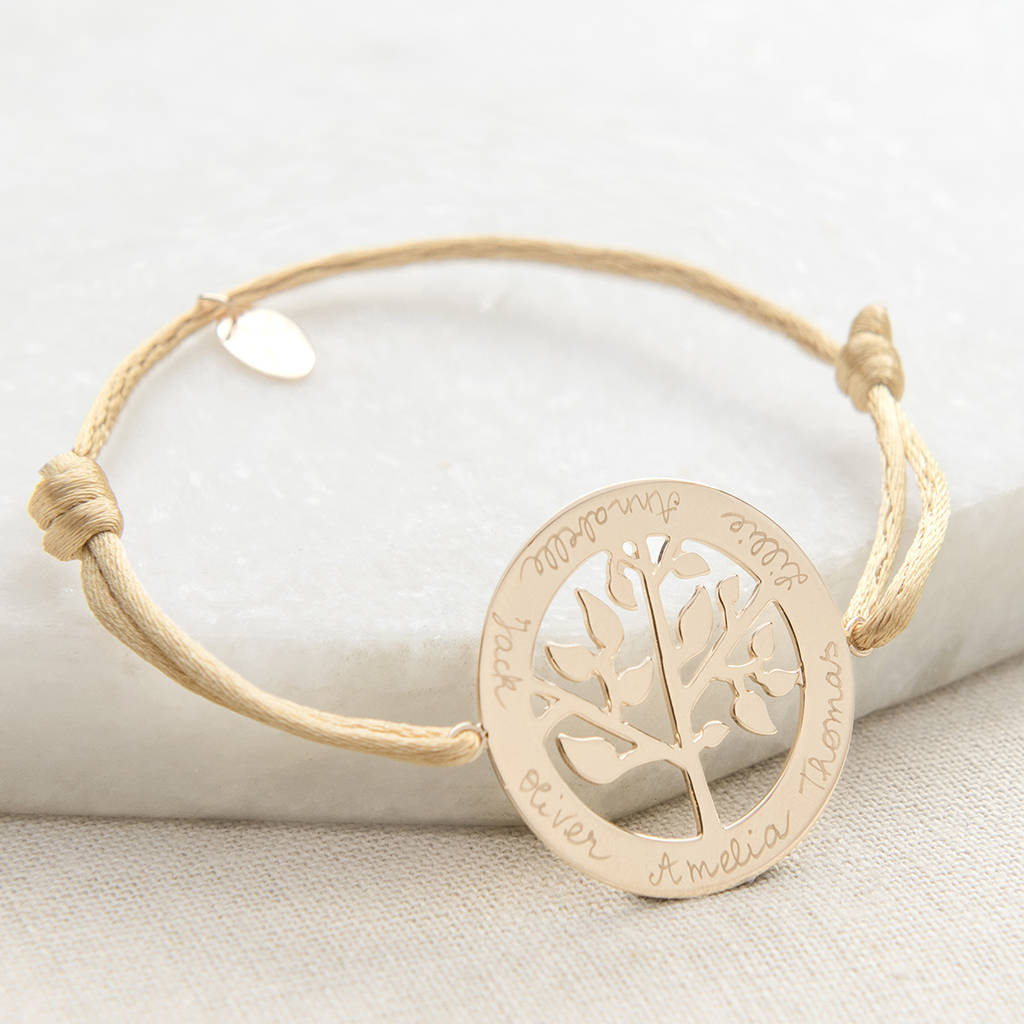 Personalised Tree Of Life Bracelet By Merci Maman