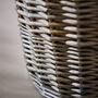 Round Lined Wicker Log Basket, thumbnail 3 of 6
