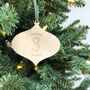 First Family Christmas Tree Bauble Decoration, thumbnail 1 of 4