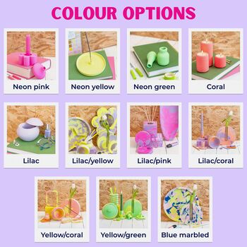 Neon Jesmonite Incense Holder, 5 of 5