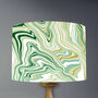 Marble Lampshade In Moss, thumbnail 2 of 4