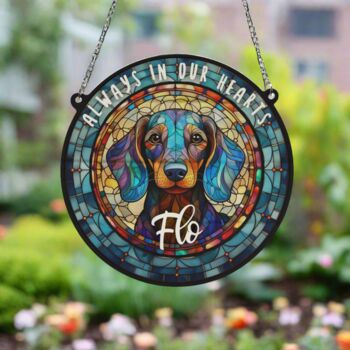 Dachshund Memorial Suncatcher, 6 of 6