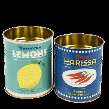 Set Of Two Lemons And Harissa Storage Tins, 3 of 4