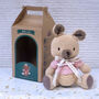 Personalised Hand Knitted Kangaroo Teddy Bear, thumbnail 2 of 8