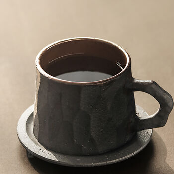 Handmade Ceramic Cup And Saucer Rock Series, 4 of 7