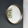Round Wooden Wall Mirror Can Be Personalised, thumbnail 2 of 11