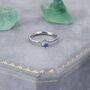 Minimalist Moonstone Ring In Sterling Silver, thumbnail 5 of 10