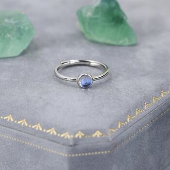 Minimalist Moonstone Ring In Sterling Silver, 5 of 10