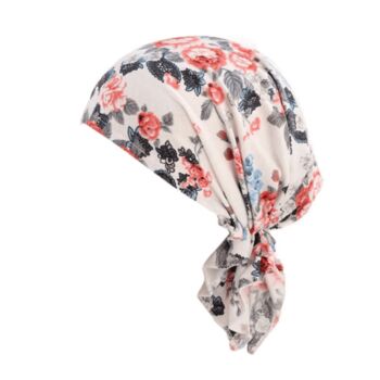 Chemo Headwear Pre Tied Headscarf Soft Florals, 7 of 8