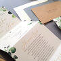 Botanical Wedding Invitations, thumbnail 3 of 11