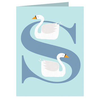 Mini S For Swans Card, 2 of 6