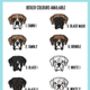 Boxer Dog Baby Onesie, thumbnail 5 of 6