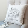 Personalised Home Word Art Cushion, thumbnail 2 of 5