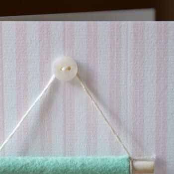 Personalised ‘Daddy And Me Always’ Banner Flag Keepsake Card, 6 of 8