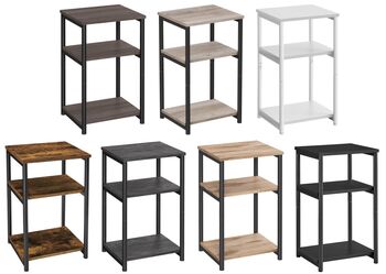 Three Tier Sofa Side Table With Steel Frame, 10 of 10