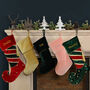 Personalised Luxury Plush Velvet Christmas Stocking, thumbnail 1 of 9
