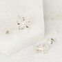 Silver 925 50th Birthday Flower Earrings, thumbnail 5 of 7